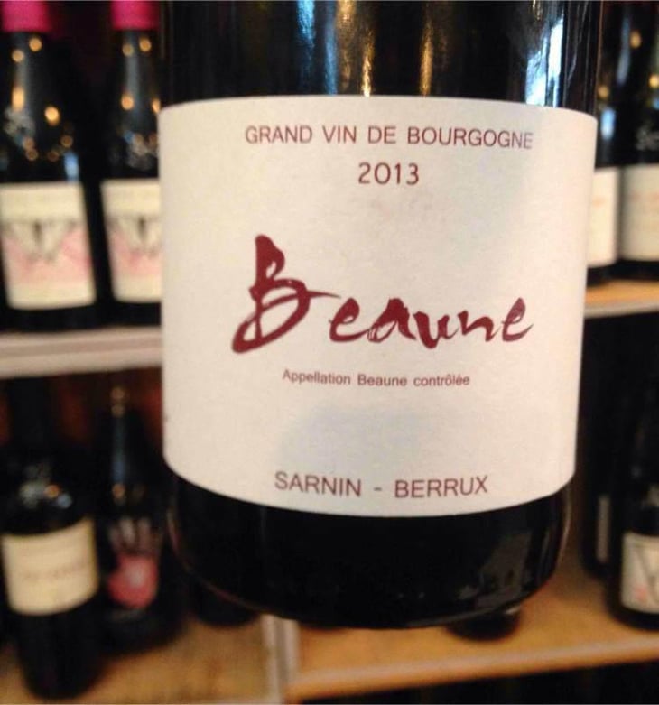 Beaune (rouge) - Sarnin-Berrux - Jean-Pascal Sarnin & Jean-Marie Berrux 
