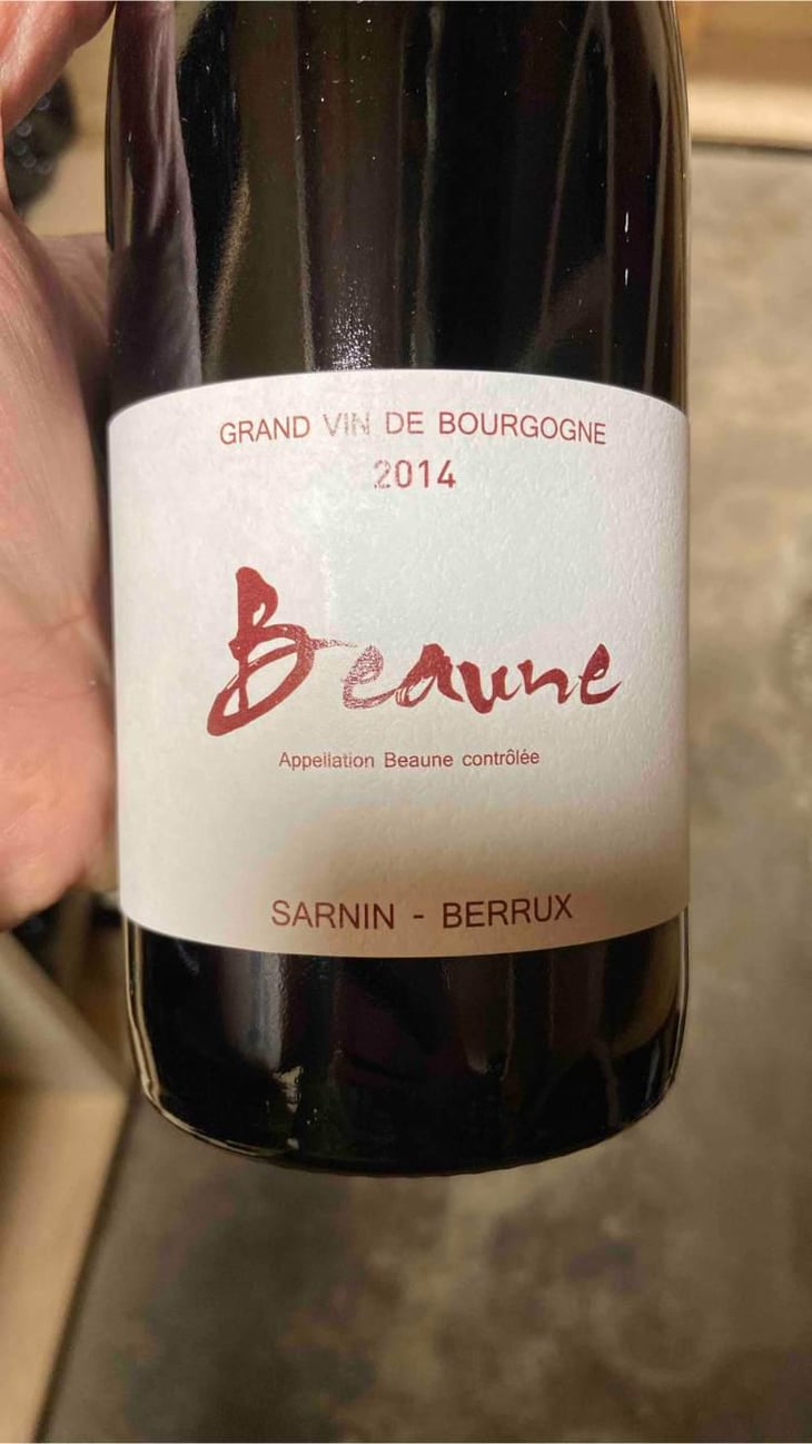 Beaune (rouge) - Sarnin-Berrux - Jean-Pascal Sarnin & Jean-Marie Berrux 