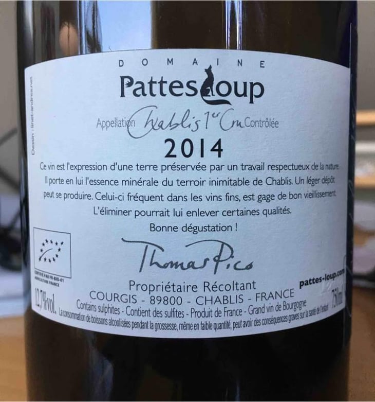 Beauregard - Domaine Pattes Loup - Thomas Pico 