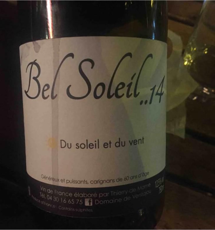 Bel Soleil - Domaine De Ventajou - Thierry De Marne 
