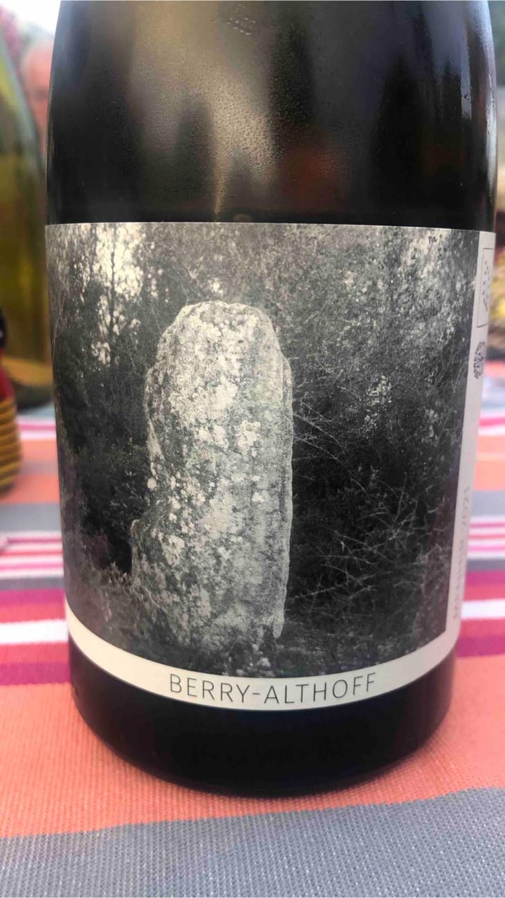 Menhir 2022 - Domaine Berry - Althoff & Le Quai à Raisins - Imogen Berry & Robin Althoff -2022