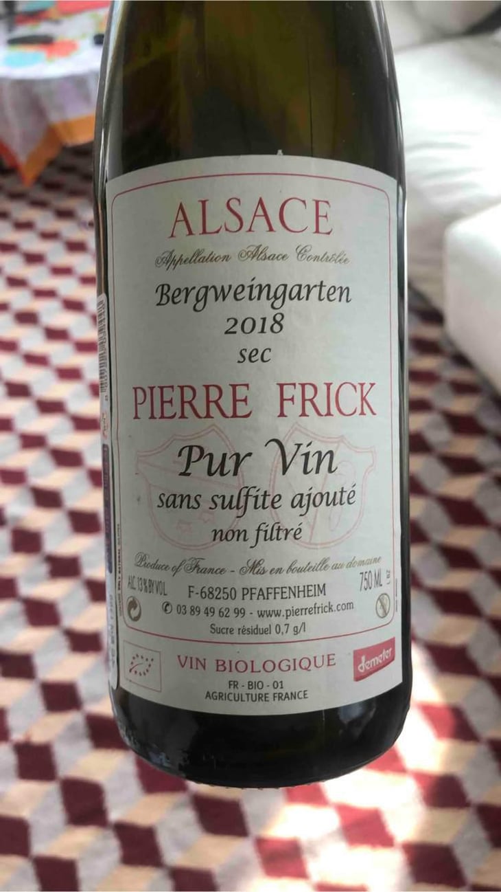 Berweingarten sec - Domaine Pierre Frick - Jean-Pierre, Chantal et Thomas Frick 