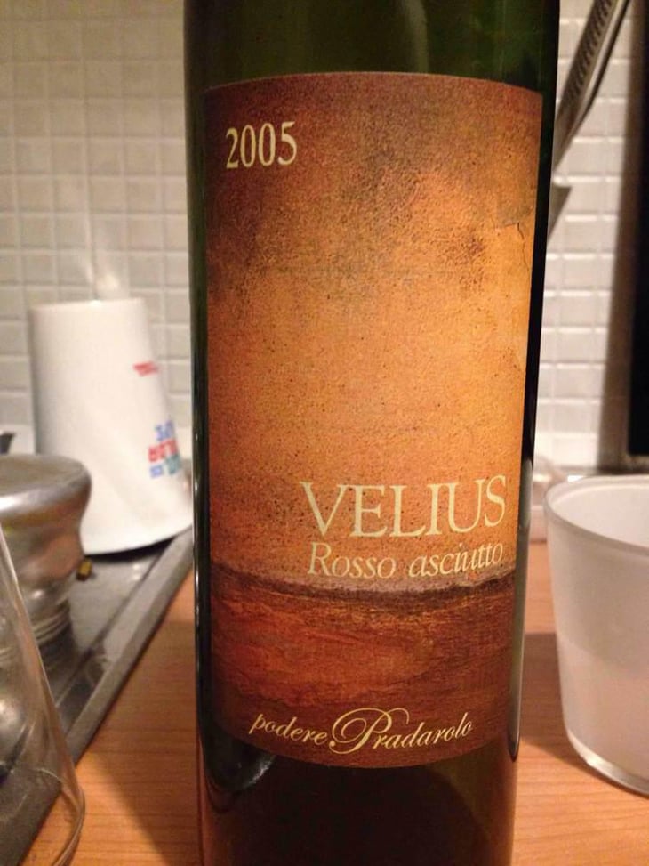Velius Rosso Asciutto - Podere Pradarolo - Alberto Carretti 