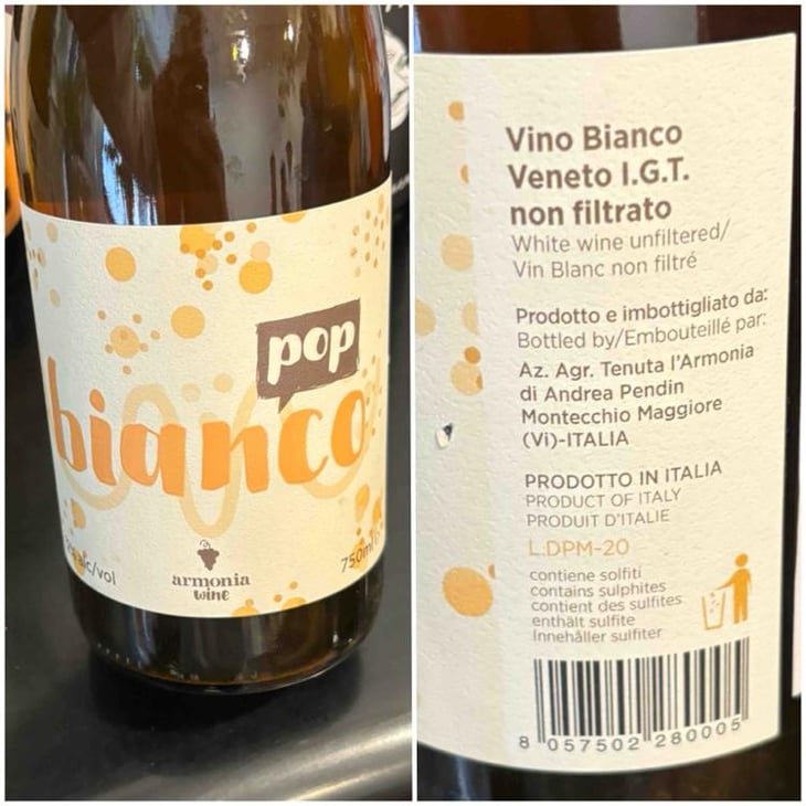 Bianco Pop - Tenuta l'Armonia - Andrea Pendin 