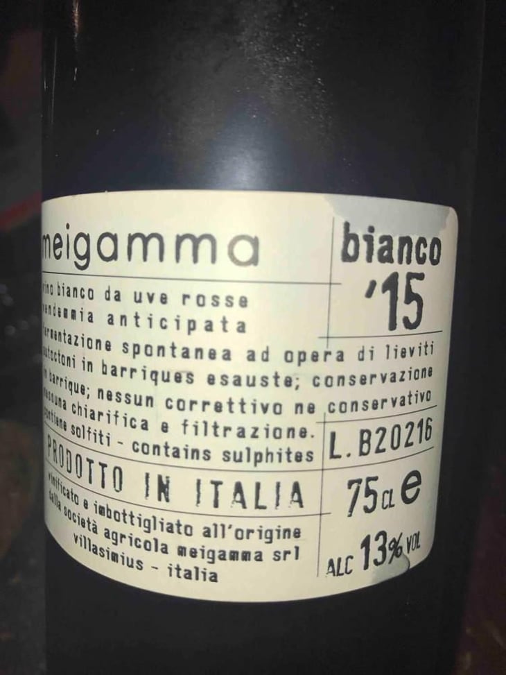 Bianco Primo - Meigamma - Giuseppe Pusceddu 