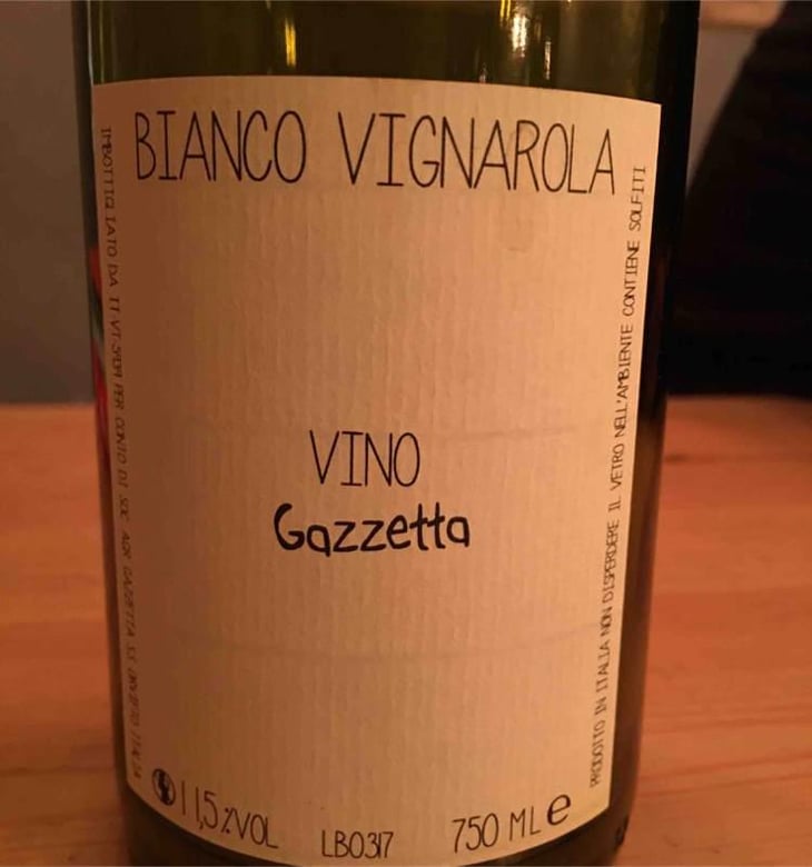 Bianco Vignarola - Gazzetta Wines - Patricia Nelson 