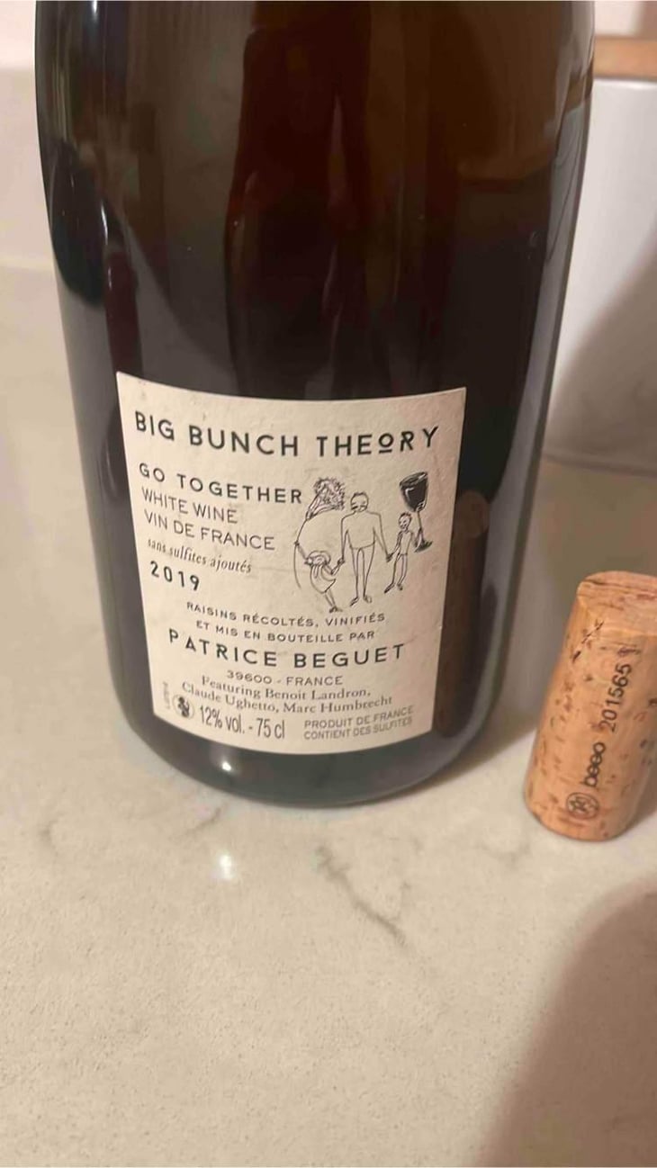 Big Bunch Theory "Go Together" Blanc - Domaine Hughes-Beguet - Caroline & Patrice Hughes Béguet 