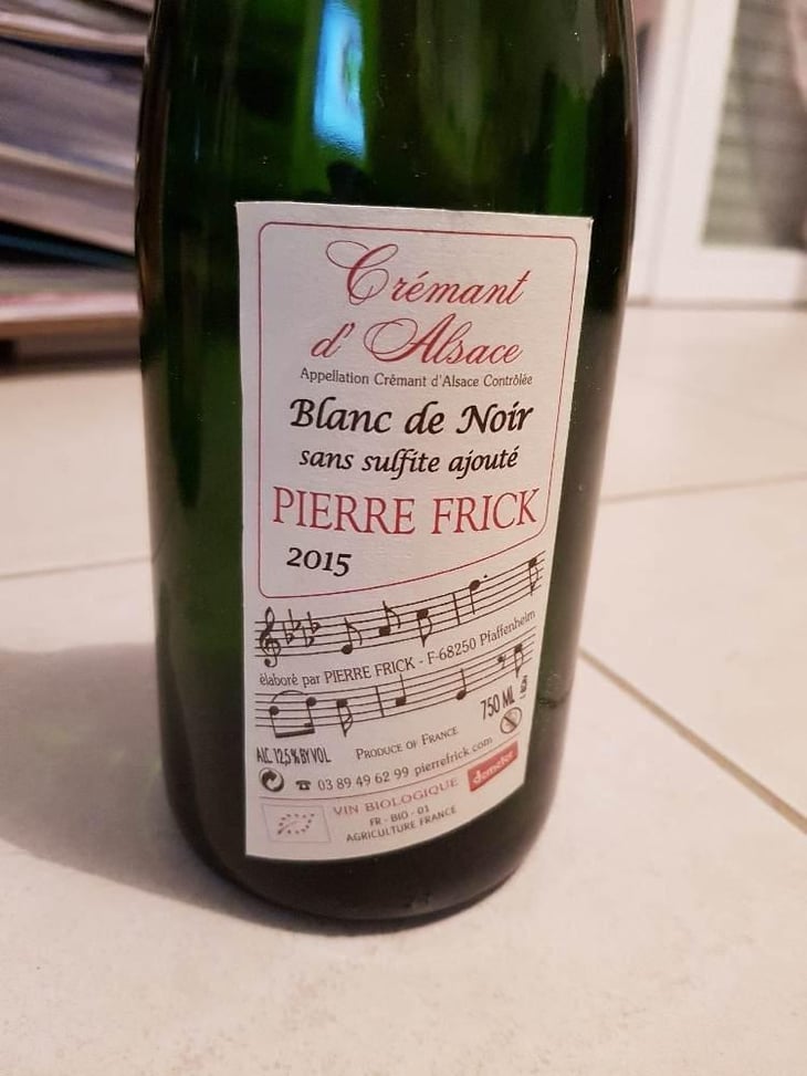 Blanc De Noir - Domaine Pierre Frick - Jean-Pierre, Chantal et Thomas Frick 