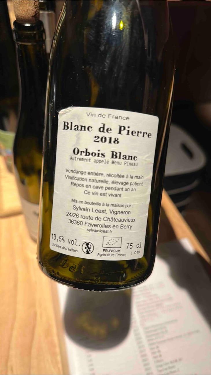 Blanc de Pierre Orbois Blanc - Sylvain Leest - Sylvain Leest -2018