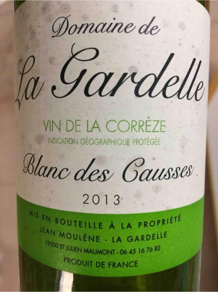 Blanc des Causses - Domaine de la Gardelle - Jean Moulene 