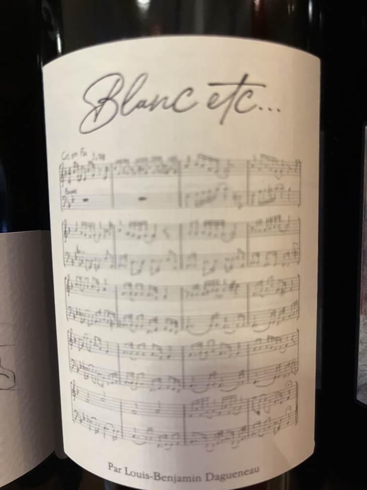 Blanc etc… - Didier Dagueneau - Louis-Benjamin Dagueneau -2019