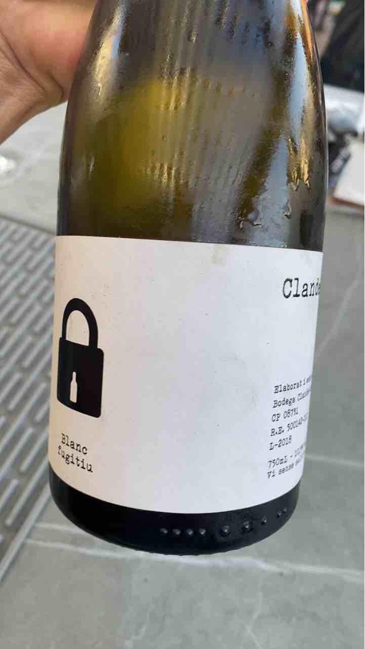 Blanc Fugitu - Bodega Clandestina - Ferran Lacruz 