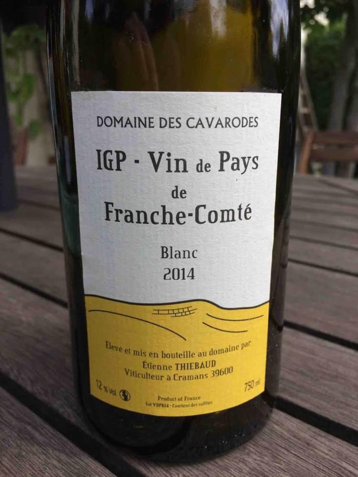 IGP Vin De Pays De Franche-Comte Blanc - Domaine des Cavarodes - Etienne Thiebaud 