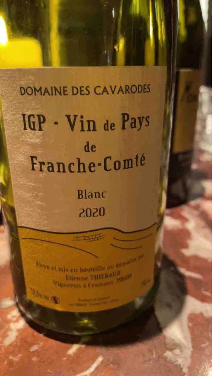 IGP Vin De Pays De Franche-Comte Blanc - Domaine des Cavarodes - Etienne Thiebaud 
