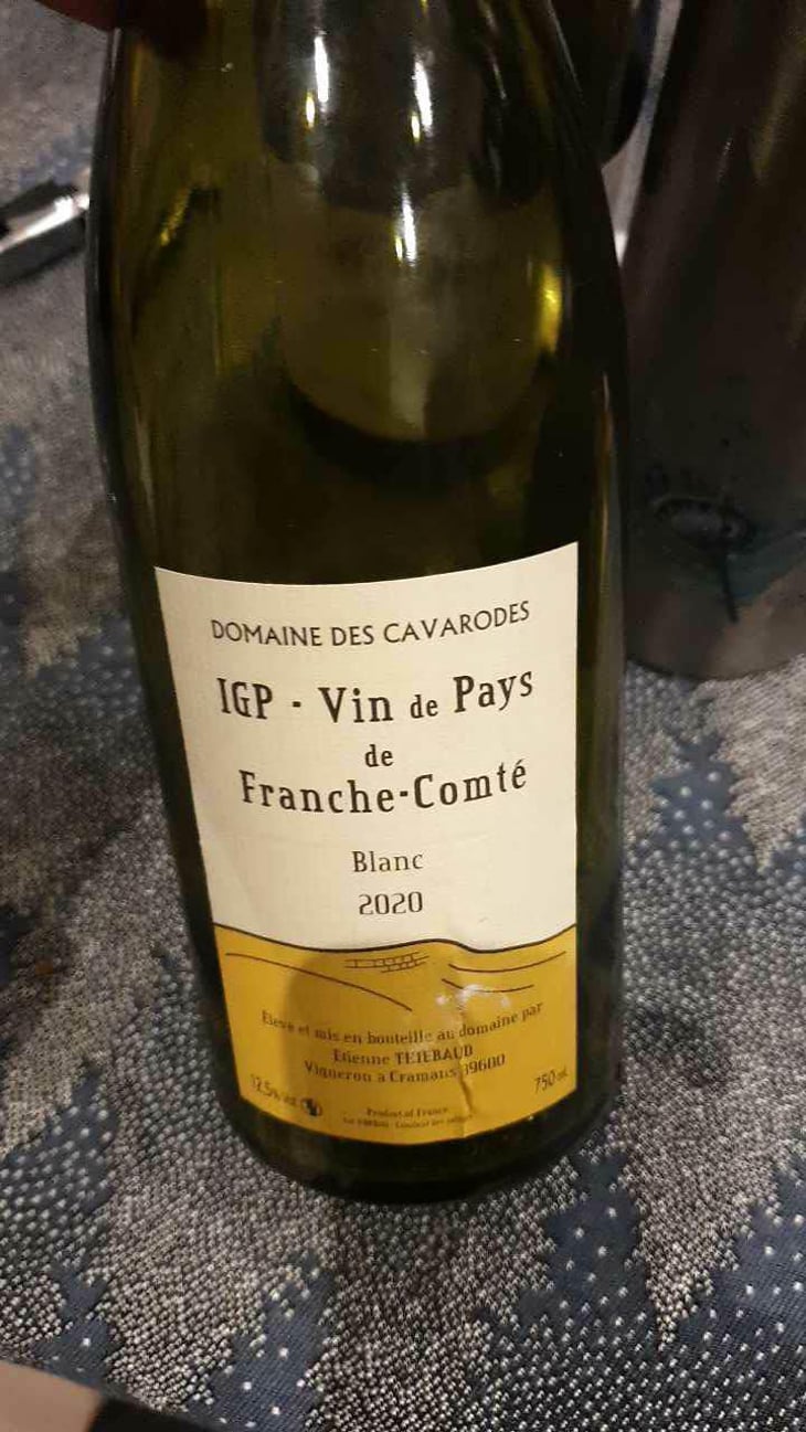 IGP Vin De Pays De Franche-Comte Blanc - Domaine des Cavarodes - Etienne Thiebaud 