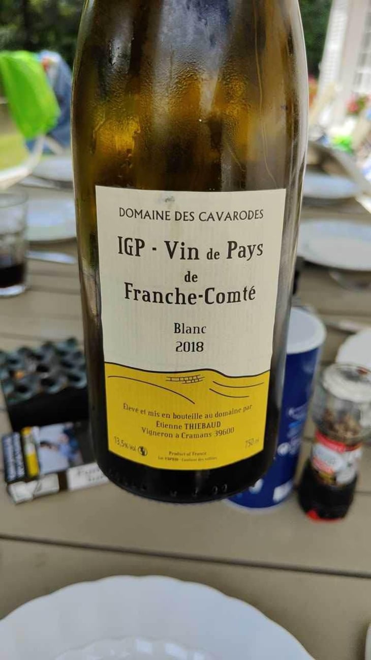 IGP Vin De Pays De Franche-Comte Blanc - Domaine des Cavarodes - Etienne Thiebaud 