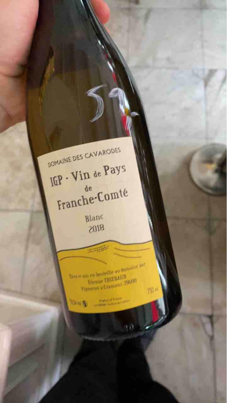 IGP Vin De Pays De Franche-Comte Blanc - Domaine des Cavarodes - Etienne Thiebaud 