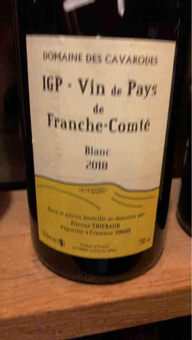 IGP Vin De Pays De Franche-Comte Blanc - Domaine des Cavarodes - Etienne Thiebaud 