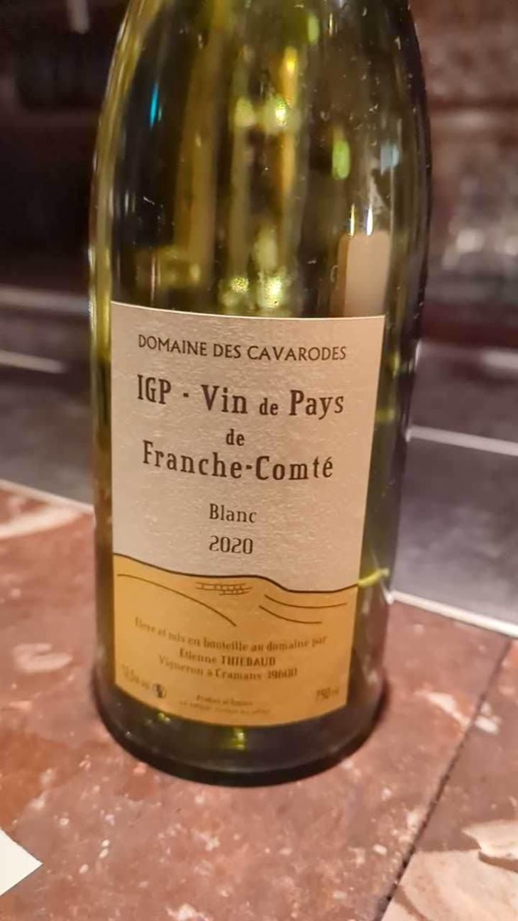 IGP Vin De Pays De Franche-Comte Blanc - Domaine des Cavarodes - Etienne Thiebaud 