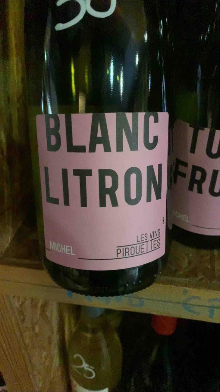 Blanc Litron de Michel - Les Vins Pirouettes - Pierre Sanchez, Rémi Ségura & Xavier Couturier 