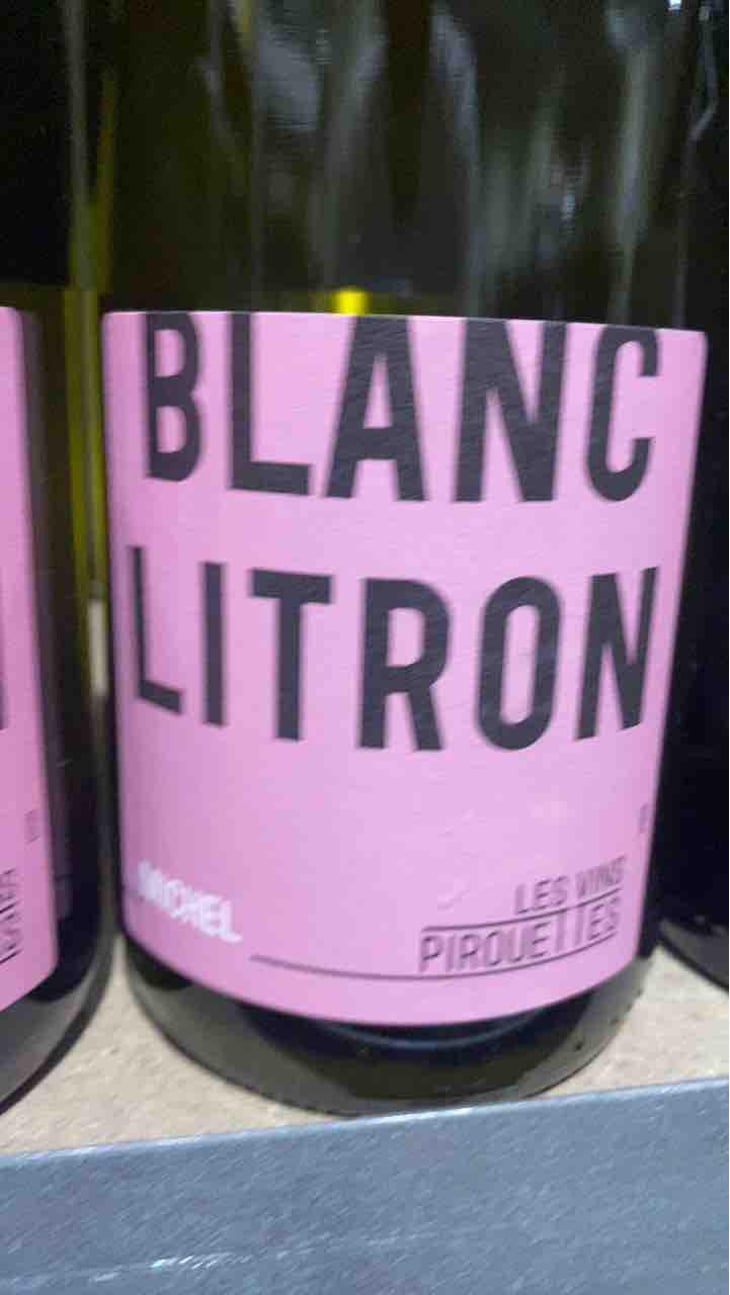 Blanc Litron de Michel - Les Vins Pirouettes - Pierre Sanchez, Rémi Ségura & Xavier Couturier 