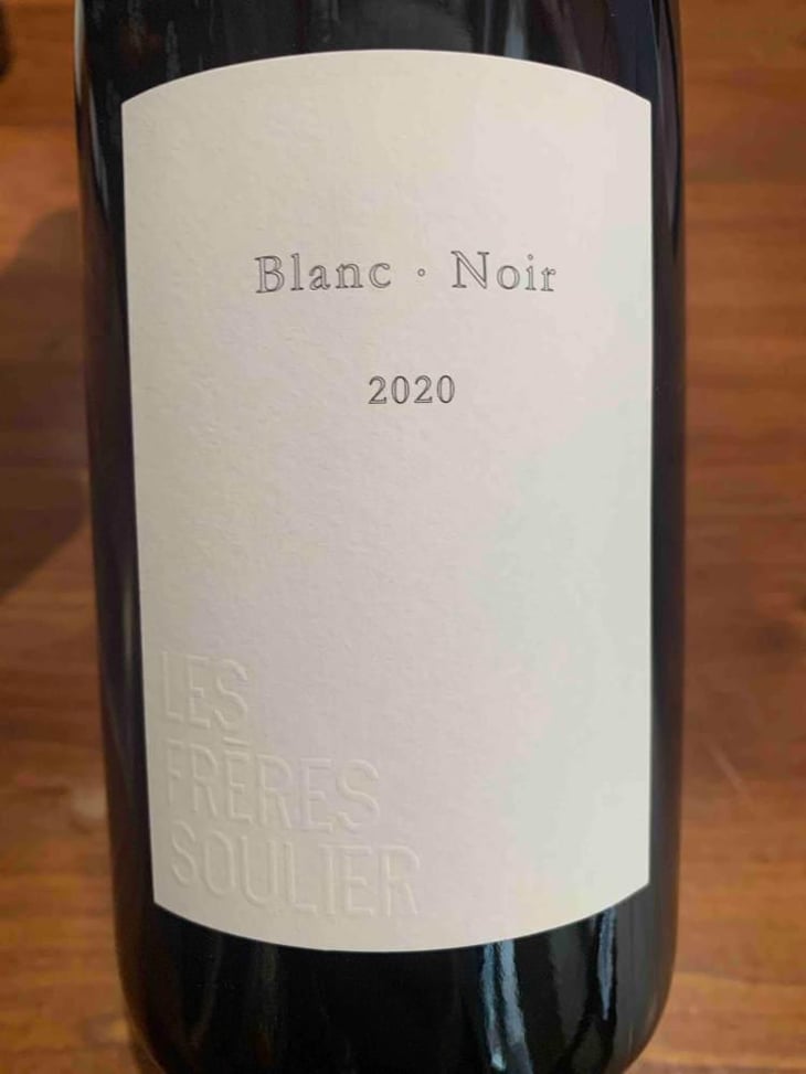 Blanc - Noir 2020 - Les Frères Soulier - Guillaume & Charles Soulier 