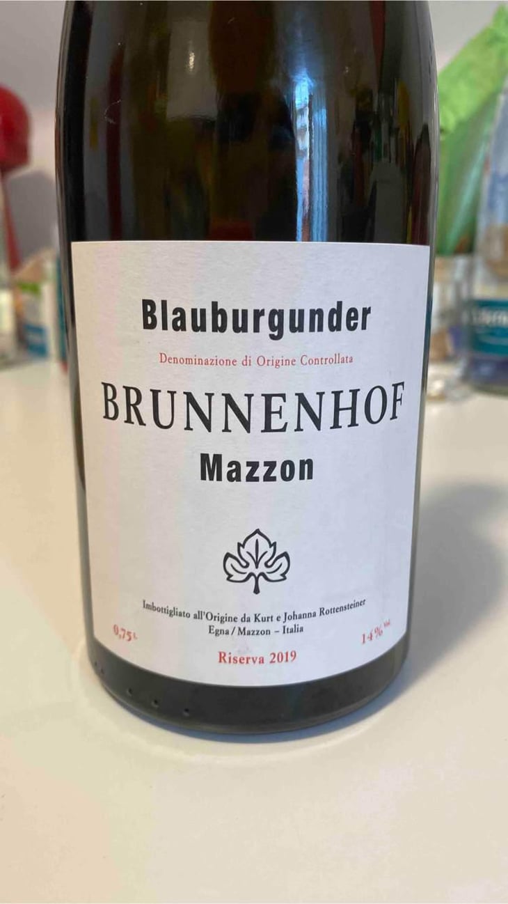 Blauburgunder - Brunnenhof Mazzon - Johanna and Kurt Rottensteiner -2019