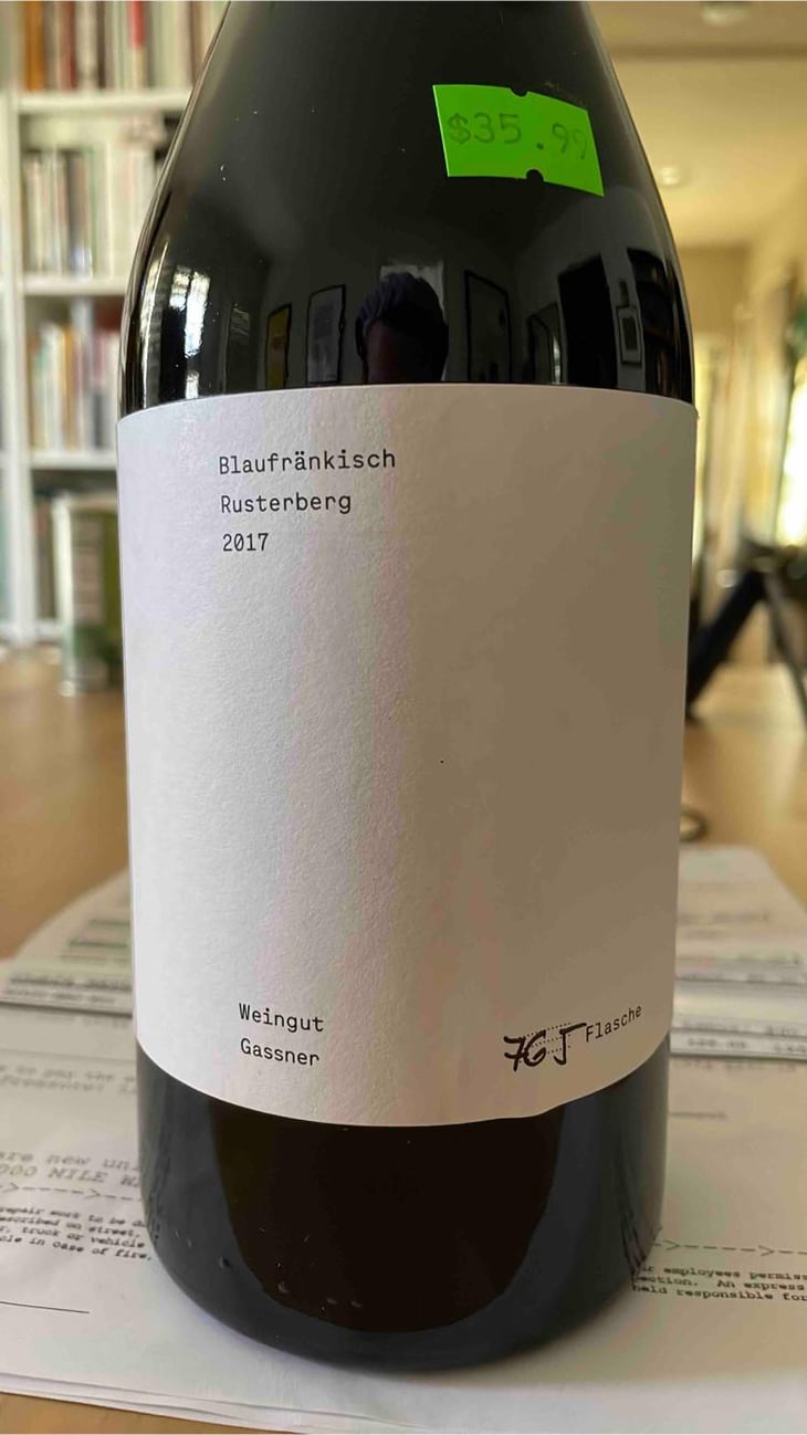 Blaufrankisch Rusterberg Reserve - Weingut Gassner - Marianne and Robert Gassner -2017