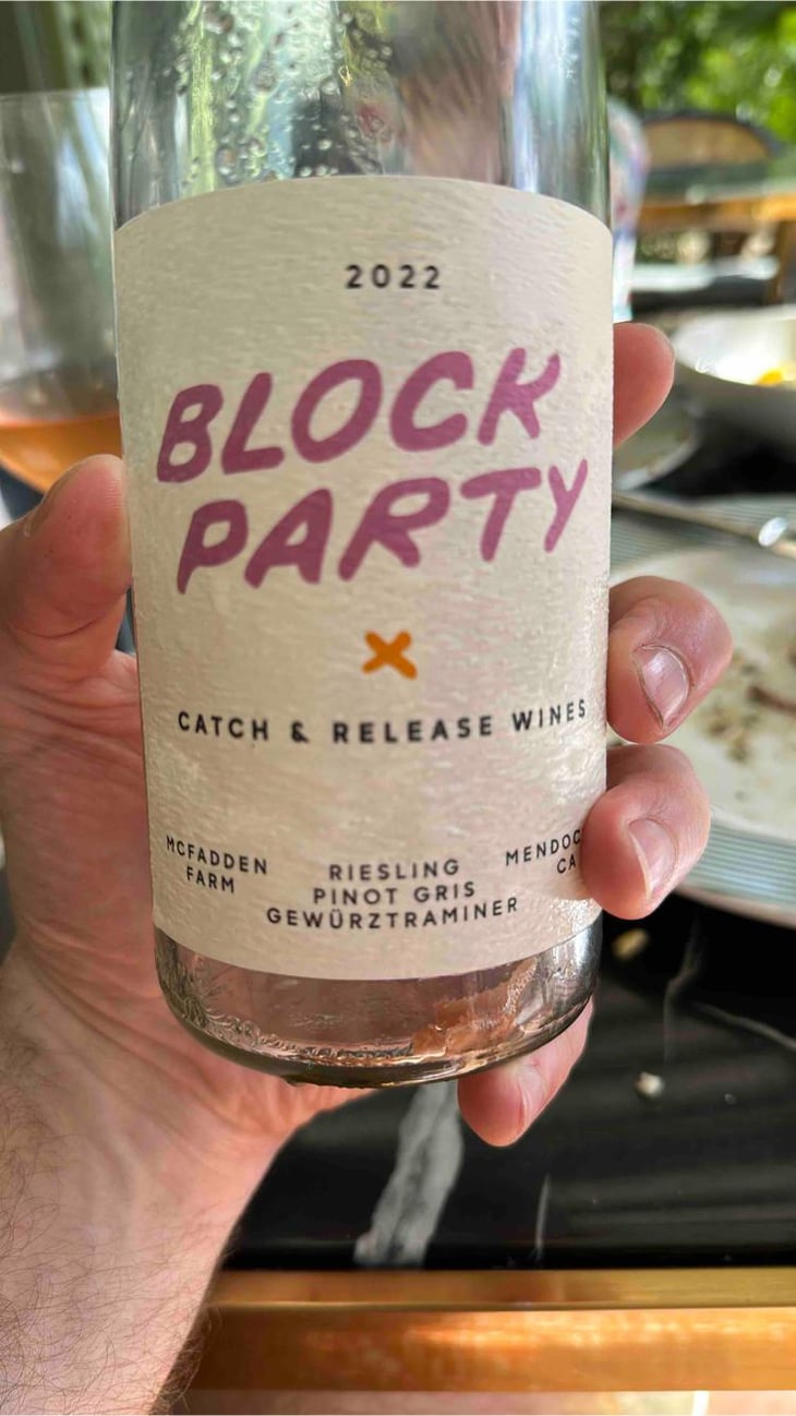 Block Party - Catch and Release Wines - Beno & Monica -2022