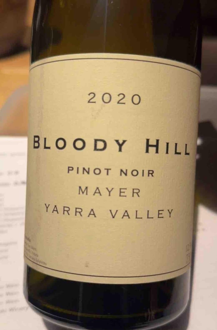 Bloody Hill Pinot Noir - Mayer - Timo Mayer 