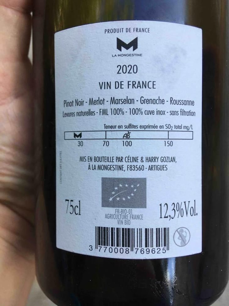 Bob Singlar Rouge - Domaine de la Mongestine - Maxime Gamard , Céline & Harry Gozlan 