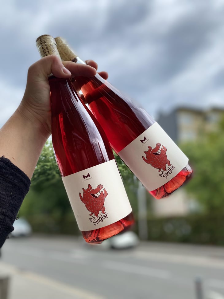 Bob Singlar Rouge - Domaine de la Mongestine - Maxime Gamard , Céline & Harry Gozlan 
