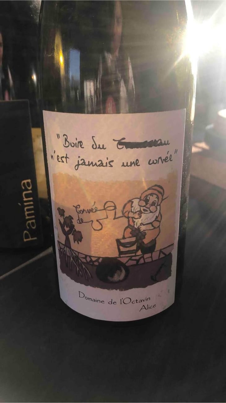 Boire Du Boire du Trou-trou N'Est Jamais Une Corvée - Domaine de l'Octavin - Alice Bouvot 