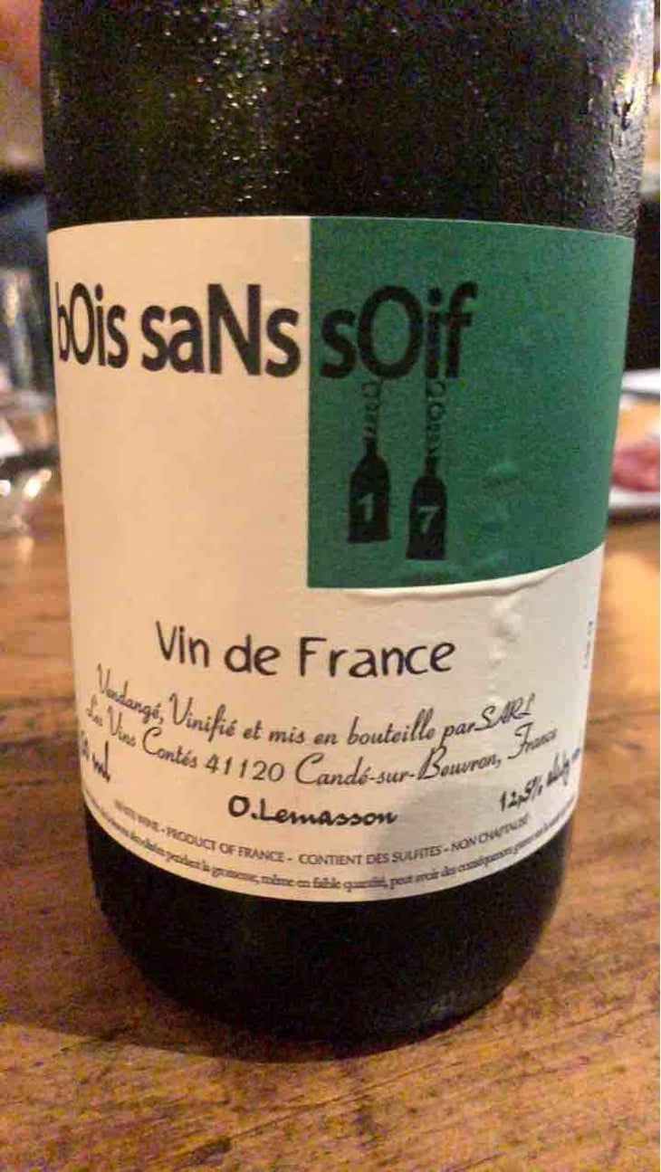 BOis saNs sOif - Les Vins Contés (CLOSED) - Olivier Lemasson (CLOSED) 