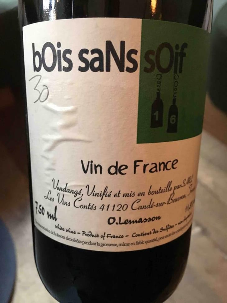 BOis saNs sOif - Les Vins Contés (CLOSED) - Olivier Lemasson (CLOSED) 