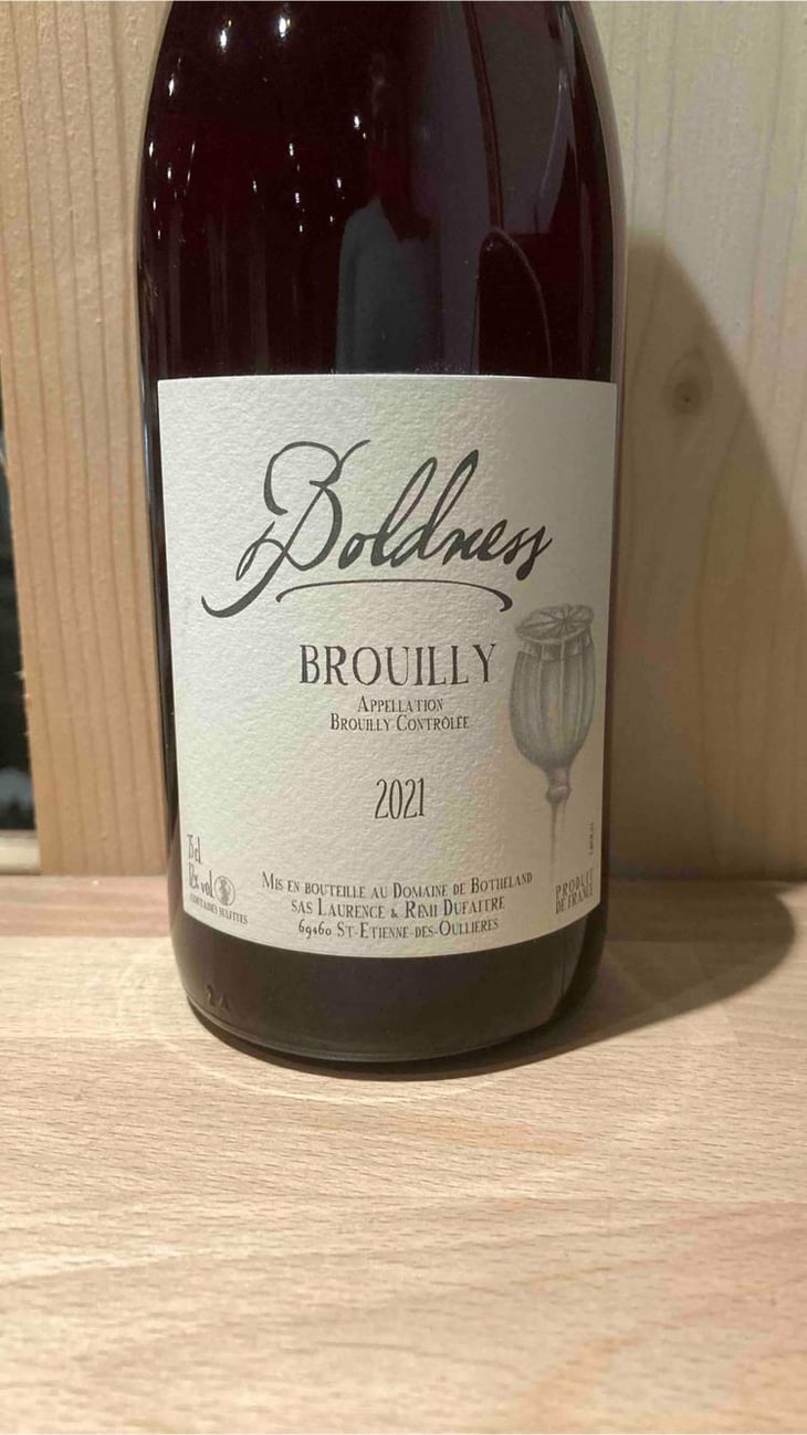 Boldness - Domaine de Botheland - Rémi Dufaitre & Laurence Liatard 