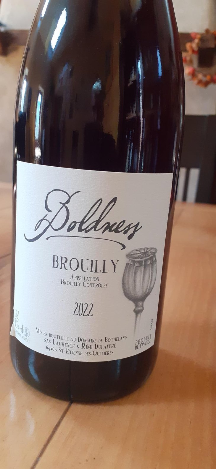 Boldness - Domaine de Botheland - Rémi Dufaitre & Laurence Liatard 