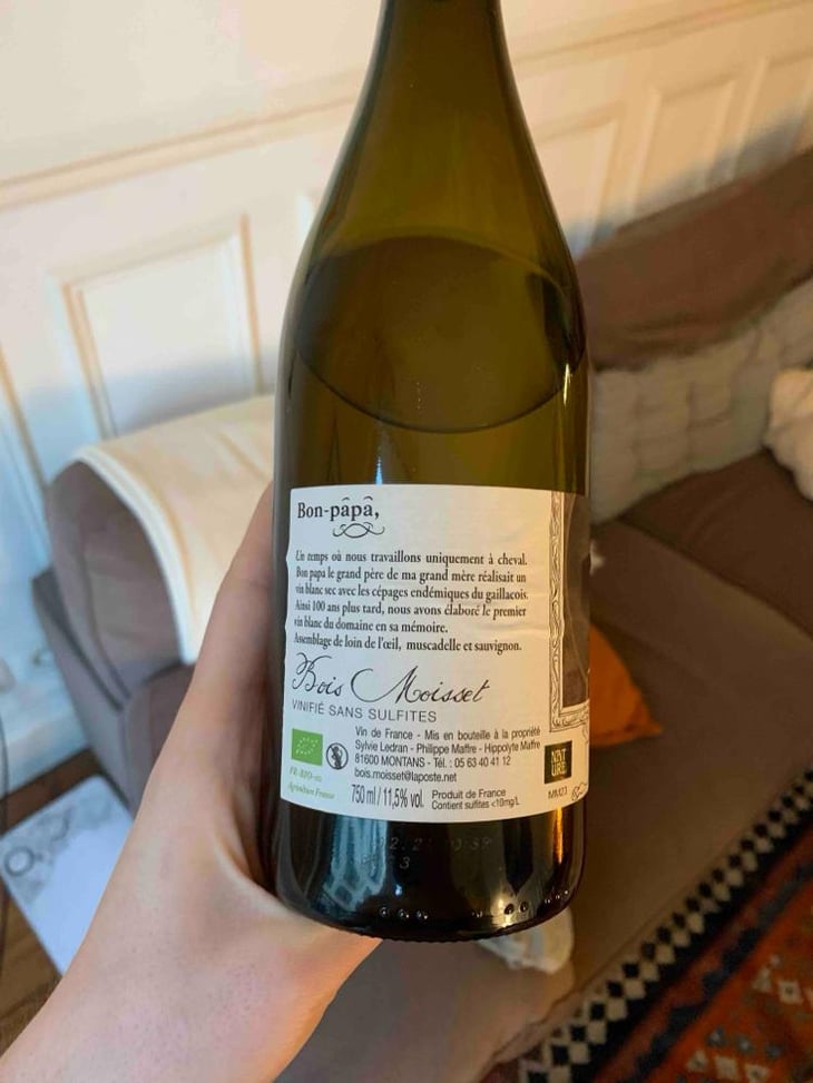 Bon-Papa - Domaine Ferme Bois Moisset - Sylvie & Philippe Maffre 
