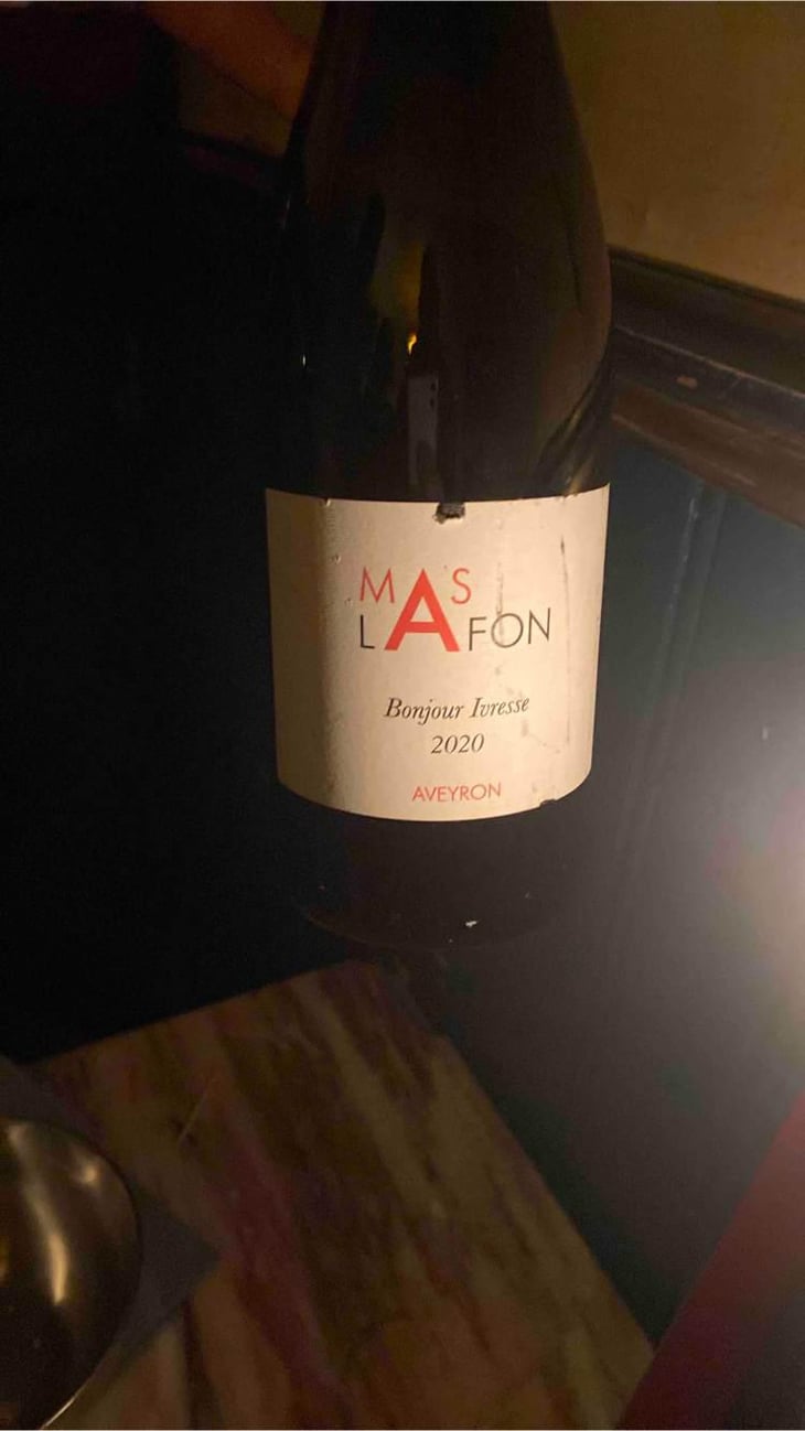Bonjour Ivresse - Mas Lafon - Jean-Baptiste Lafon -2020