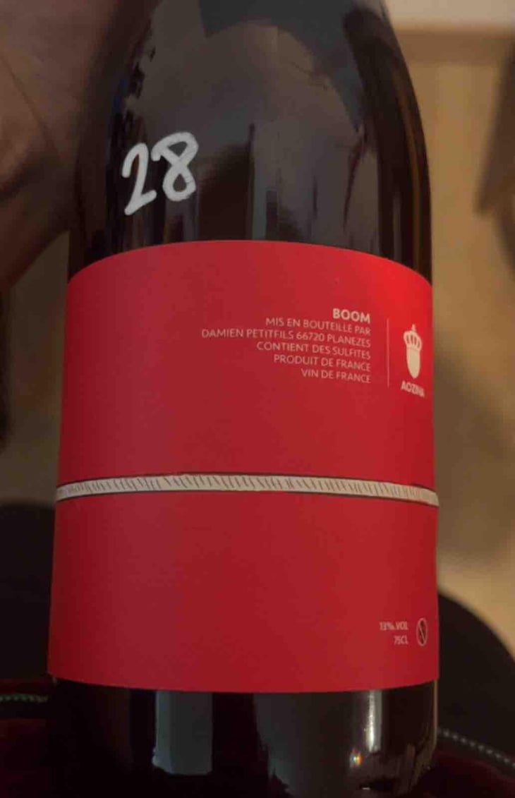 Boom - La Ferme Saint-Martin - Les Vins de Thomas - Sophie & Thomas Jullien -2023