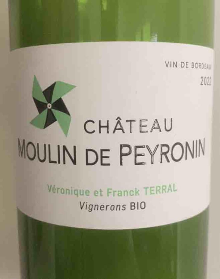Bordeaux blanc - Château Moulin de Peyronin - Franck et Véronique Terral -2022