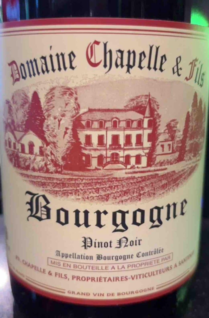 Bourgogne Chardonnay 2020 - Domaine Chapelle & Fils - Jean-François et Yvette Chapelle -2020