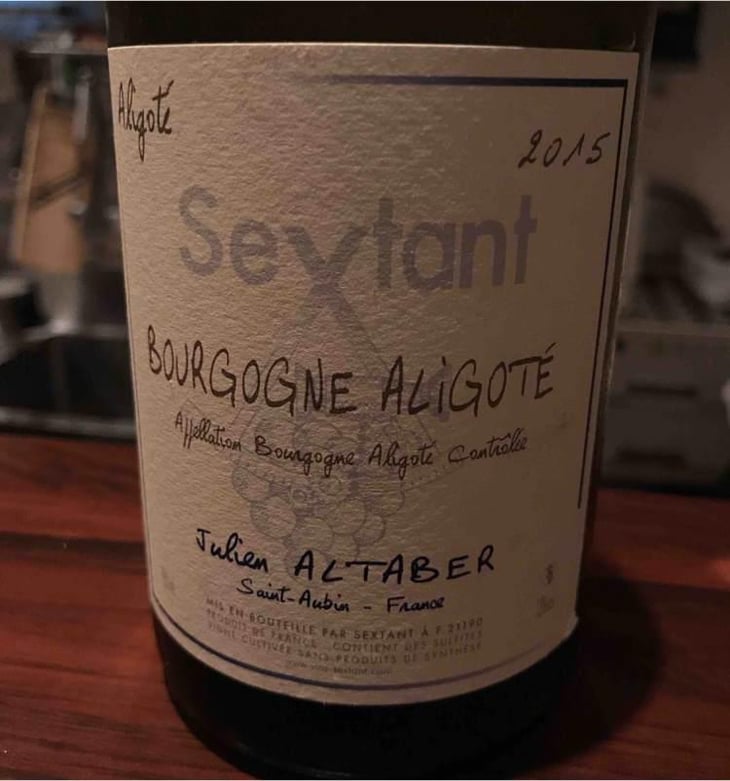 Bourgogne Aligoté - Sextant - Julien Altaber & Carole Schwab 