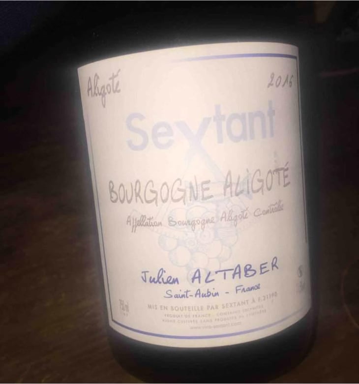 Bourgogne Aligoté - Sextant - Julien Altaber & Carole Schwab 