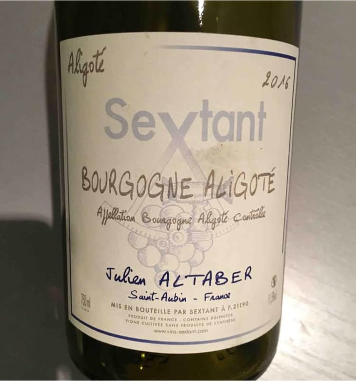 Bourgogne Aligoté - Sextant - Julien Altaber & Carole Schwab 