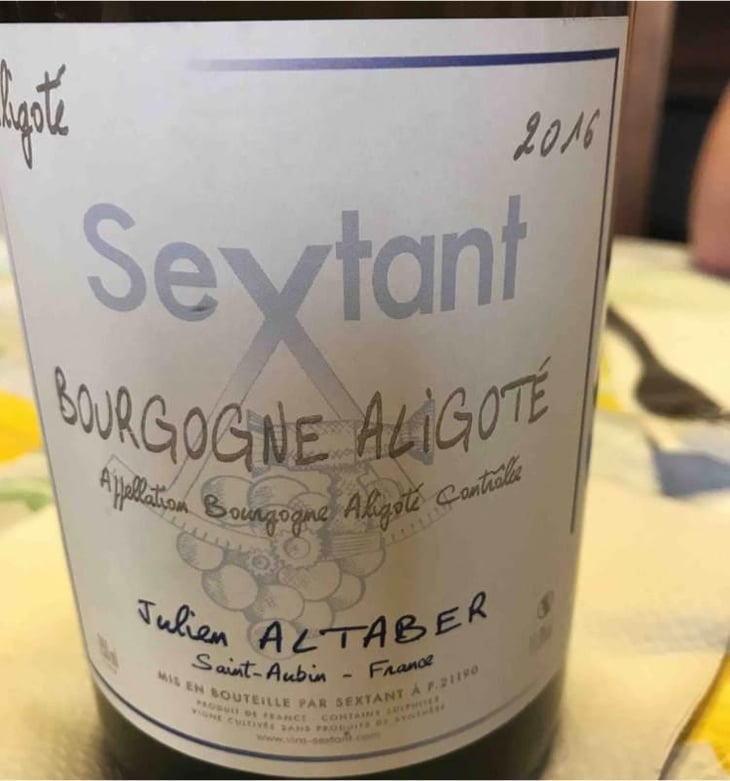 Bourgogne Aligoté - Sextant - Julien Altaber & Carole Schwab 