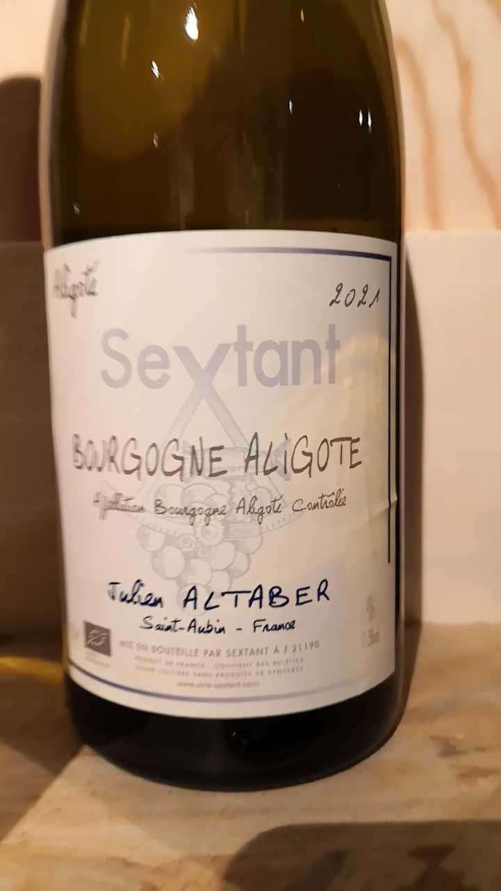 Bourgogne Aligoté - Sextant - Julien Altaber & Carole Schwab 