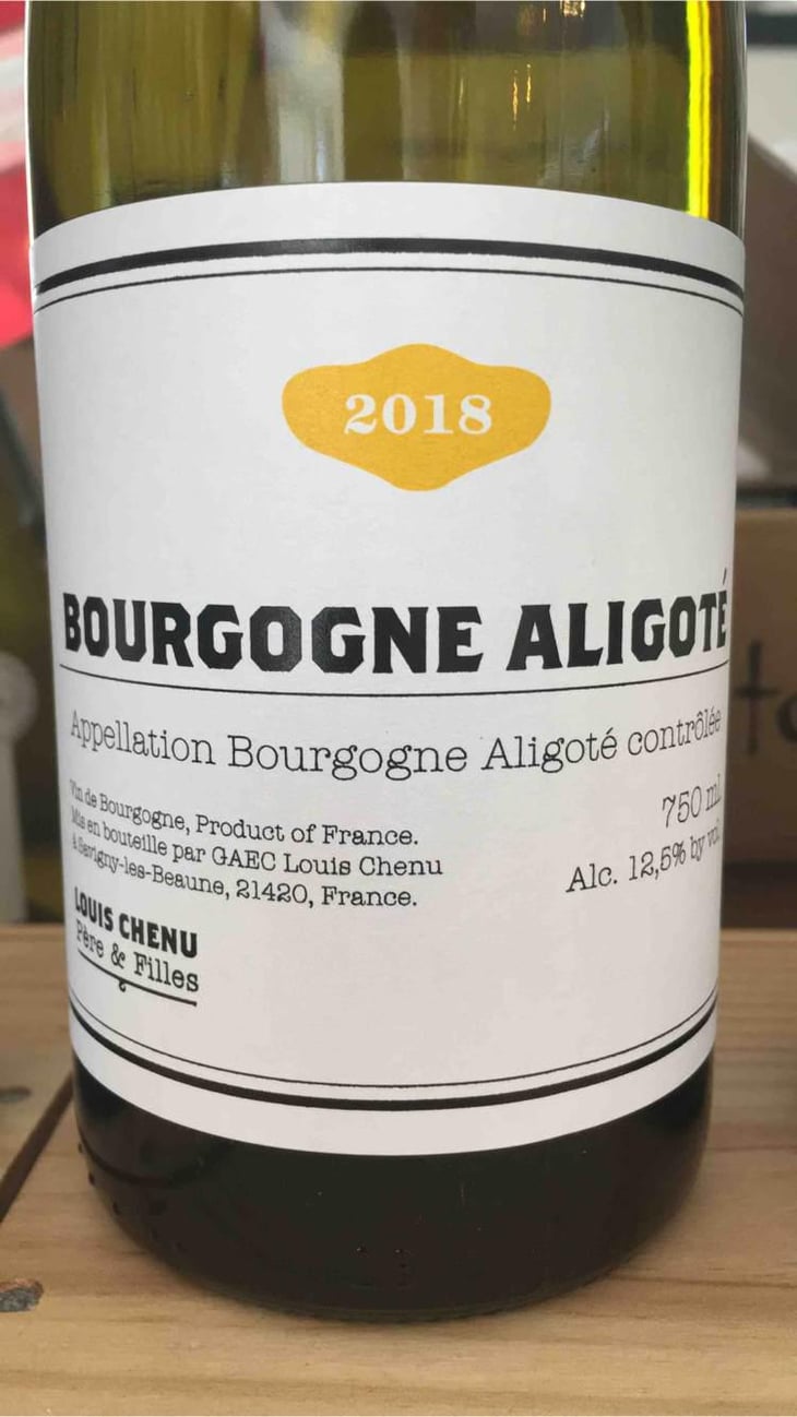 Bourgogne Aligoté - Louis Chenu Père & Filles - Juliette & Caroline Chenu 