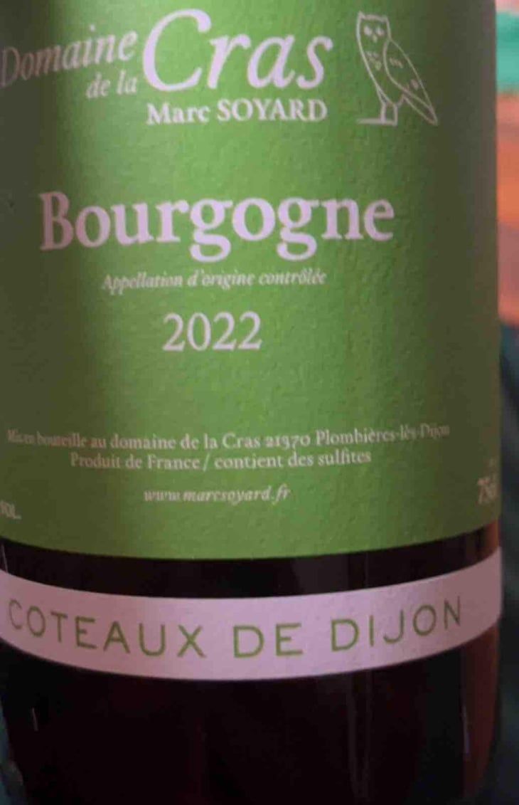 Bourgogne (blanc) - Domaine de la Cras - Marc Soyard 