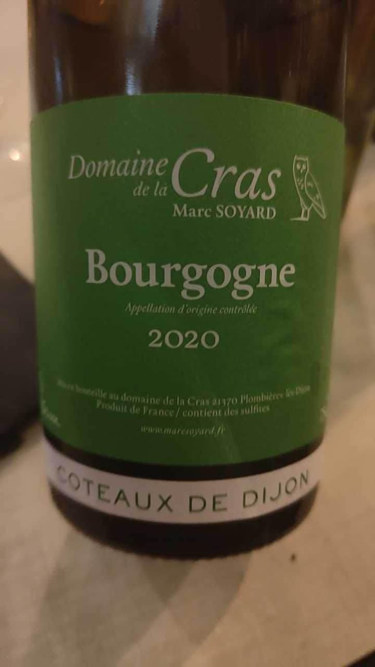 Bourgogne (blanc) - Domaine de la Cras - Marc Soyard 